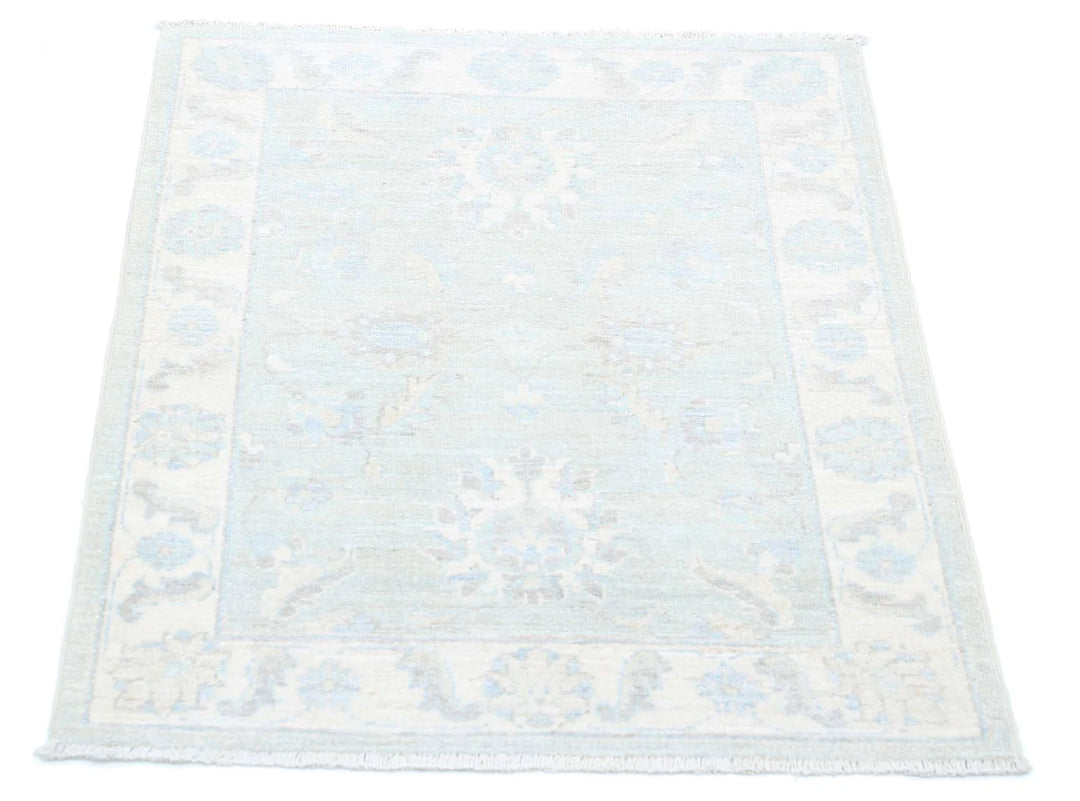 Afghan Serenity Rug 2' 4" x 2' 9" Hand-Knotted | No. AT18772
