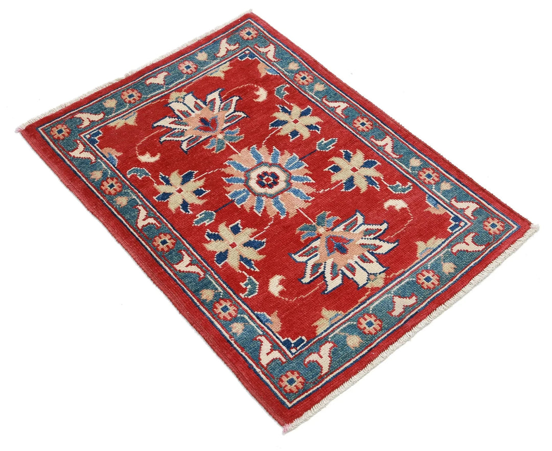 Afghan Ziegler Rug 2' 1" x 2' 10" Hand-Knotted | No. AT18816