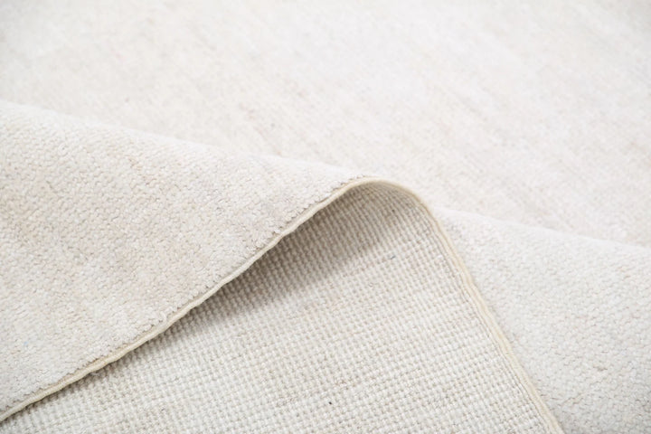 Ivory Afghan Oushak Rug 10' 2" x 12' 11" Hand-Knotted | No. AT19026