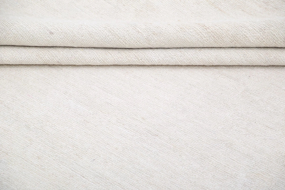 Ivory Afghan Oushak Rug 10' 2" x 12' 11" Hand-Knotted | No. AT19026