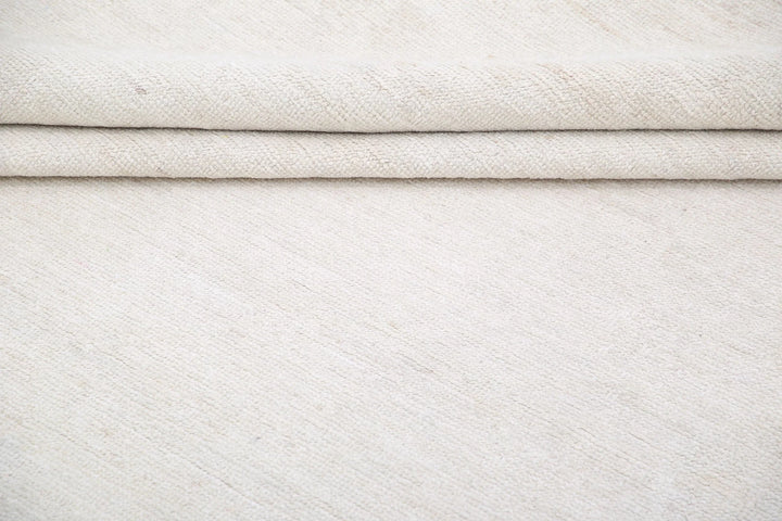 Ivory Afghan Oushak Rug 10' 2" x 12' 11" Hand-Knotted | No. AT19026