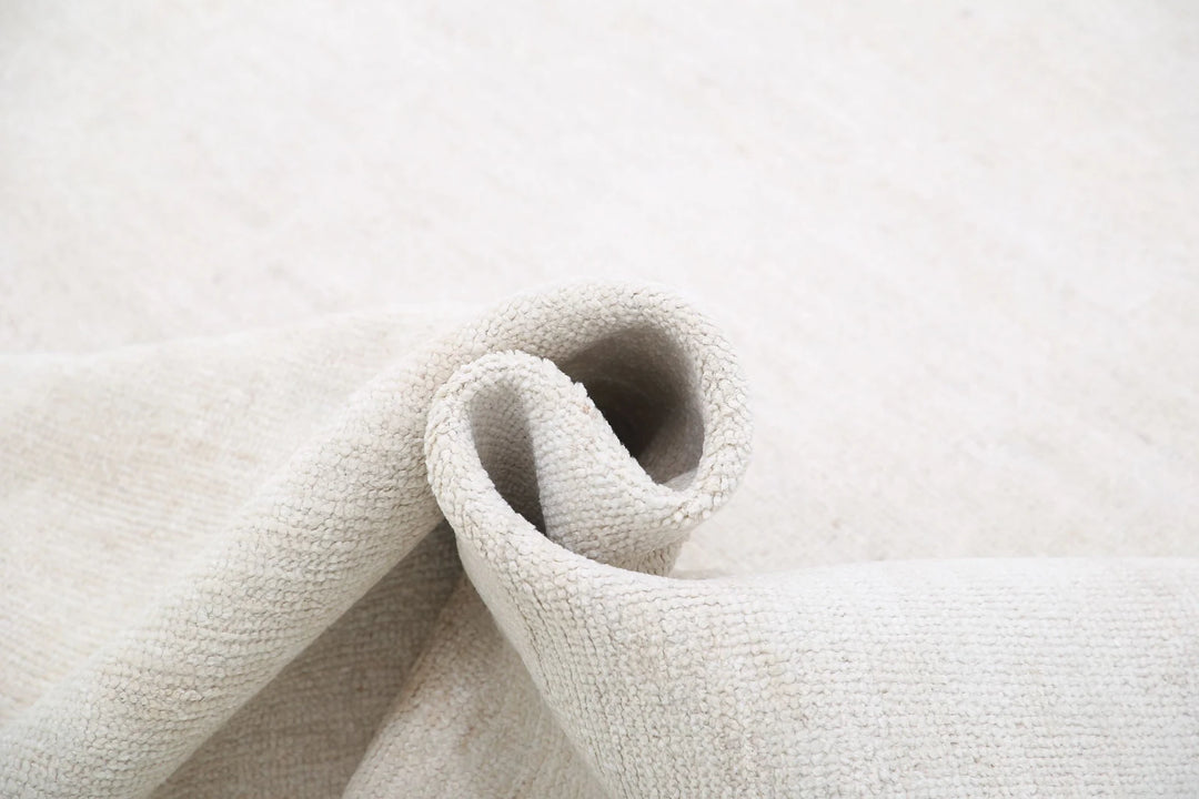 Ivory Afghan Oushak Rug 10' 2" x 12' 11" Hand-Knotted | No. AT19026