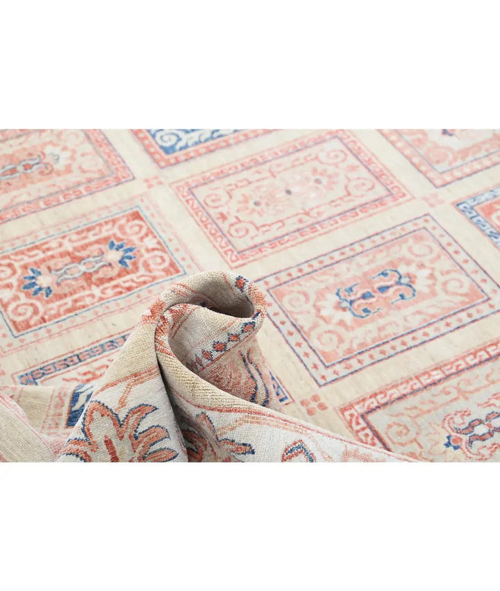 Afghan Bakhtiari Rug 7' 11" x 11' 6" Hand-Knotted | No. AT19061