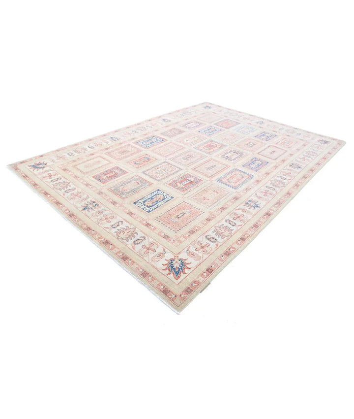Afghan Bakhtiari Rug 7' 11" x 11' 6" Hand-Knotted | No. AT19061