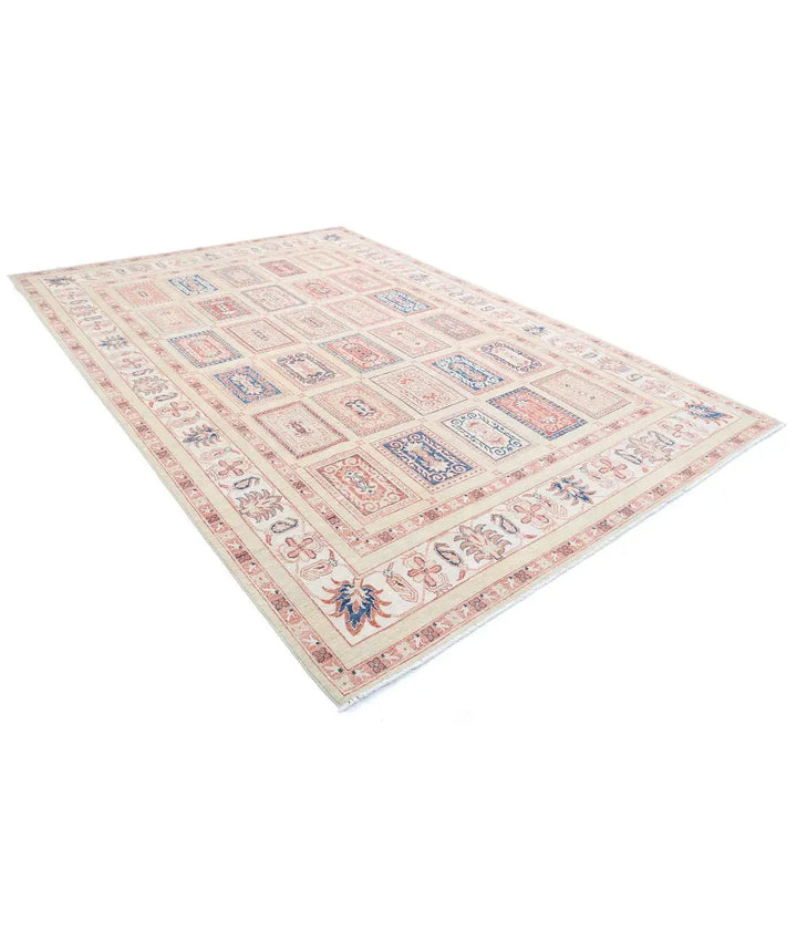 Afghan Bakhtiari Rug 7' 11" x 11' 6" Hand-Knotted | No. AT19061