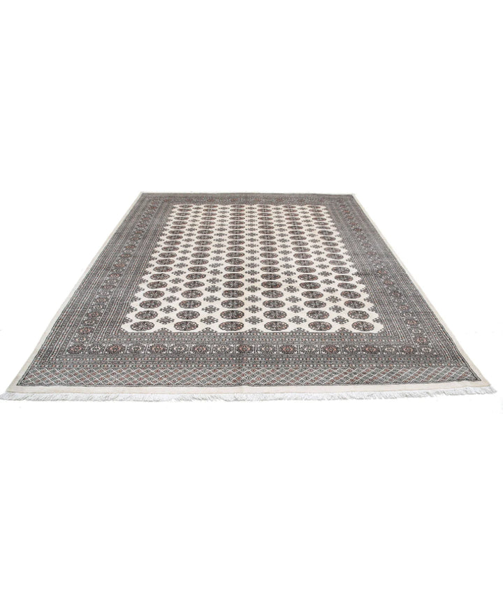 Pakistani Bokhara Rug 8' 4" x 9' 9" Hand-Knotted | No. AT19136