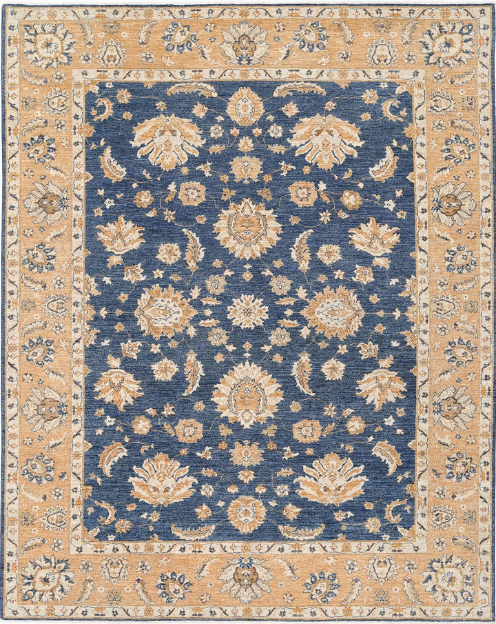 Afghan Ziegler Farhan Rug 9' 3" x 11' 7" Hand-Knotted | No. AT19212