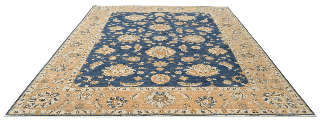 Afghan Ziegler Farhan Rug 9' 3" x 11' 7" Hand-Knotted | No. AT19212