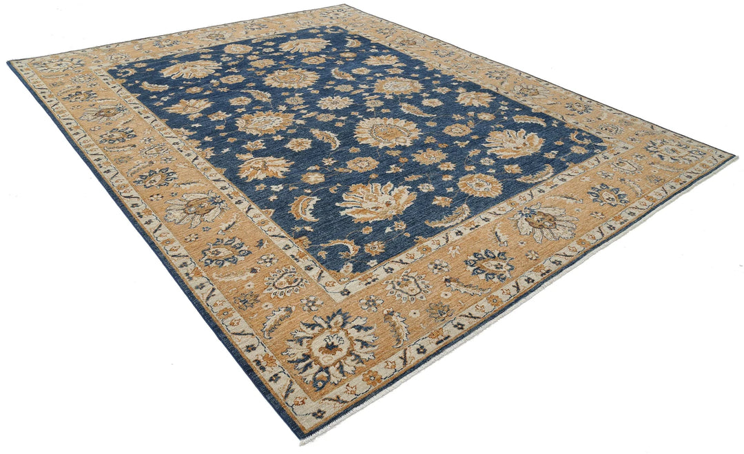 Afghan Ziegler Farhan Rug 9' 3" x 11' 7" Hand-Knotted | No. AT19212