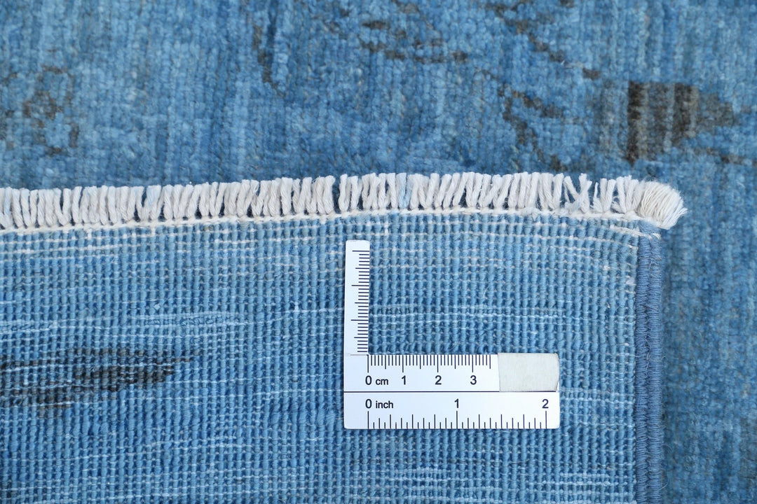 Afghan Overdye Rug 5' 0" x 7' 3" Hand-Knotted | No. AT19268