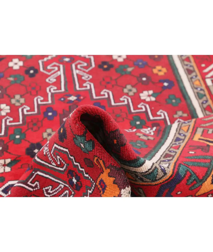 Oriental Hamadan Rug 4' 0" x 6' 0" Hand-Knotted | No. AT19366