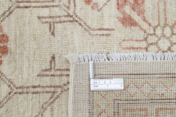 Afghan Khotan Rug 9' 0" x 11' 7" Hand-Knotted | No. AT19373
