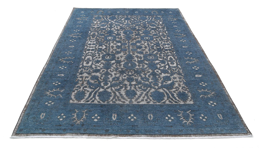 Afghan Onyx Oriental Rug 6' 1" x 8' 9" Hand-Knotted | No. AT19375