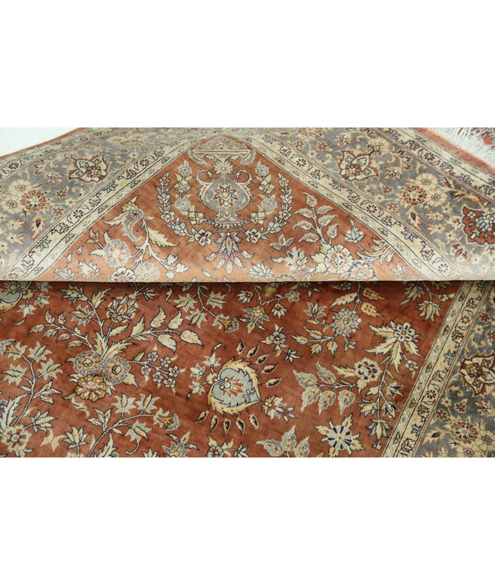 Chinese Hereke Rug 3' 0" x 4' 11" Hand-Knotted | No. AT19463