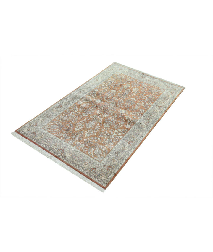 Chinese Hereke Rug 3' 0" x 4' 11" Hand-Knotted | No. AT19463
