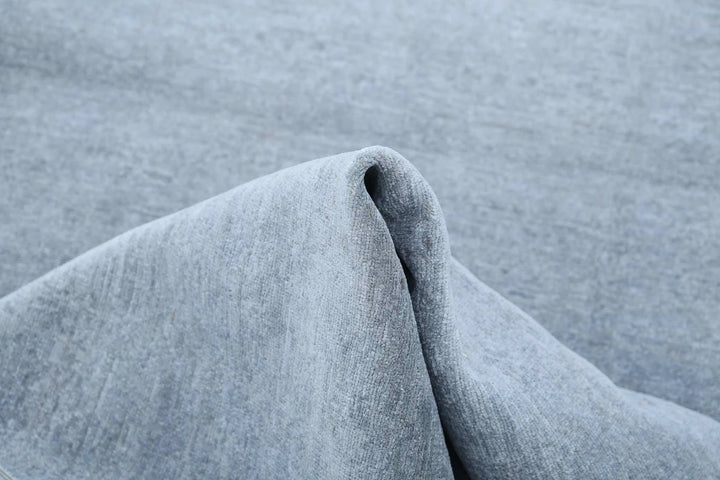 Grey Afghan Overdye Rug 2' 9" x 8' 10" Hand-Knotted | No. AT19470