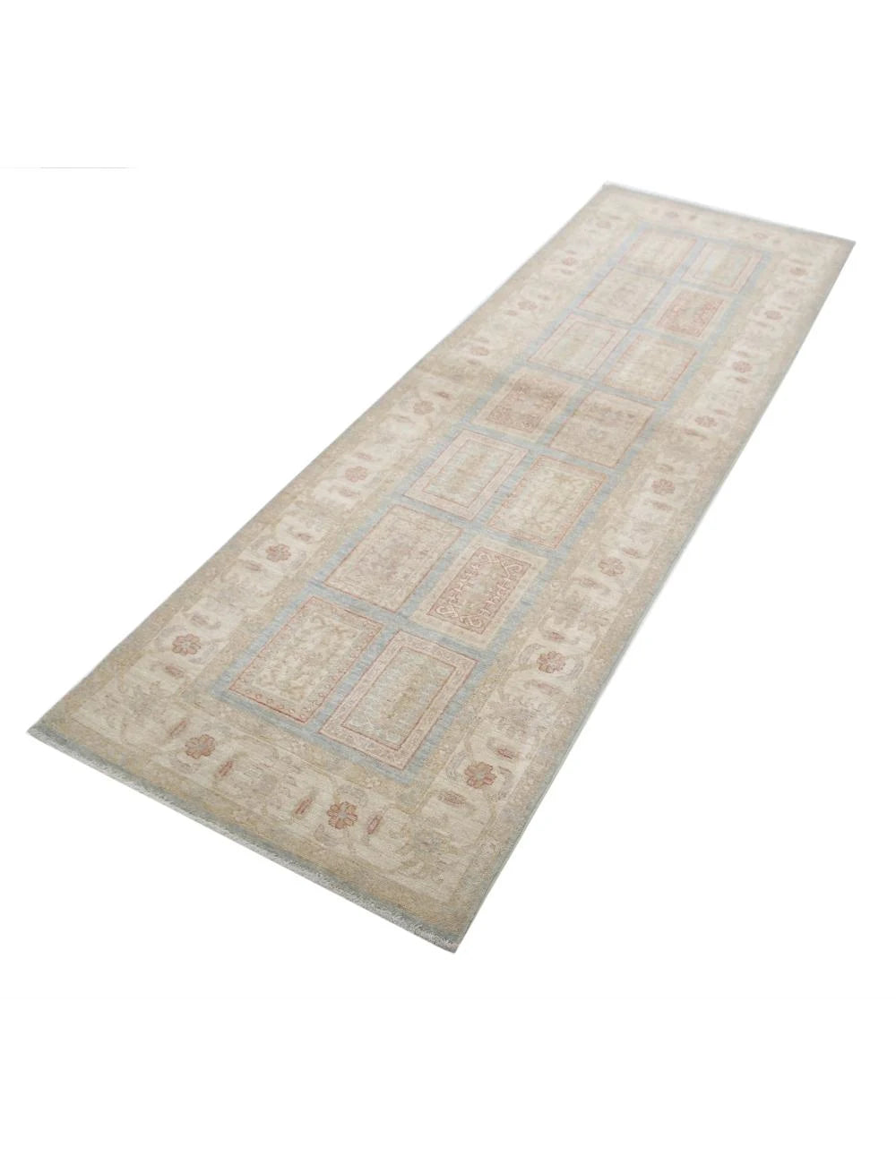 Afghan Bakhtiari Runner Rug 2' 7" x 8' 2" Hand-Knotted | No. AT19558
