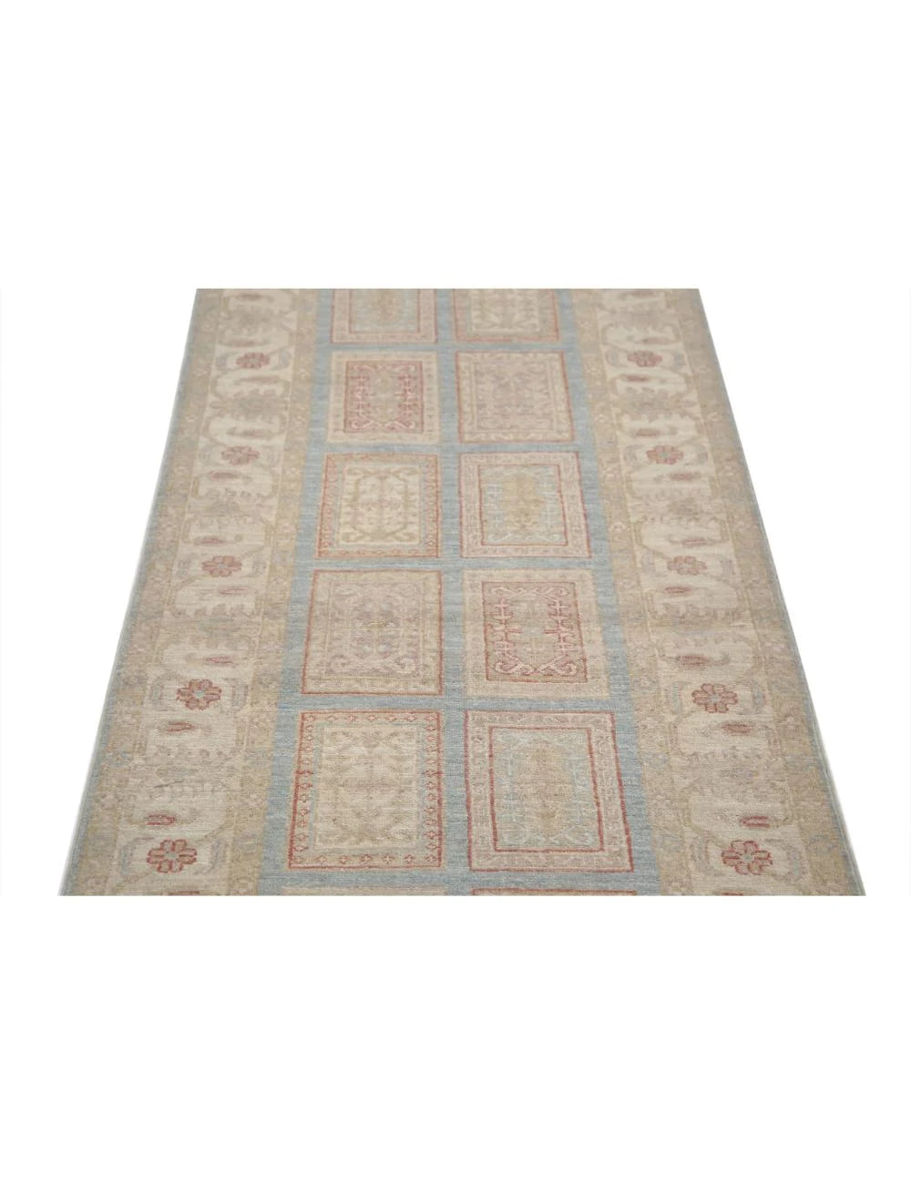 Afghan Bakhtiari Runner Rug 2' 7" x 8' 2" Hand-Knotted | No. AT19558