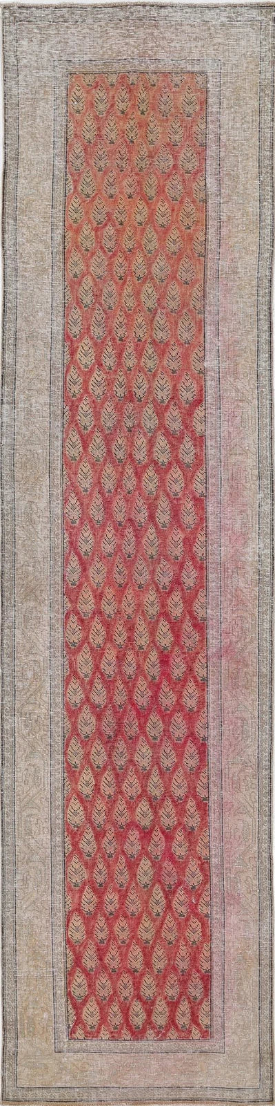 Persian Tabriz Rug 3' 2" x 13' 0" Hand-Knotted | No. AT19604