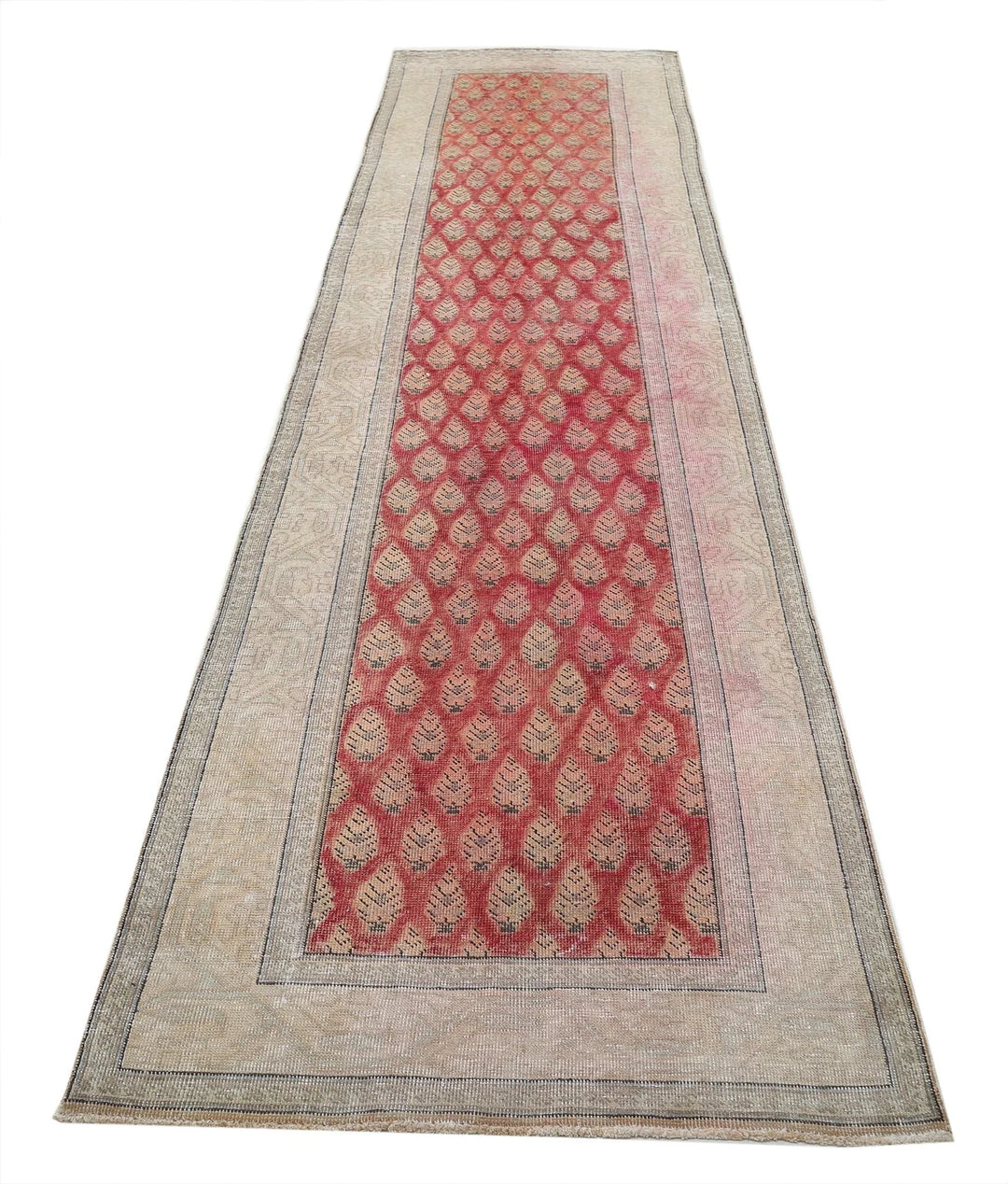 Persian Tabriz Rug 3' 2" x 13' 0" Hand-Knotted | No. AT19604