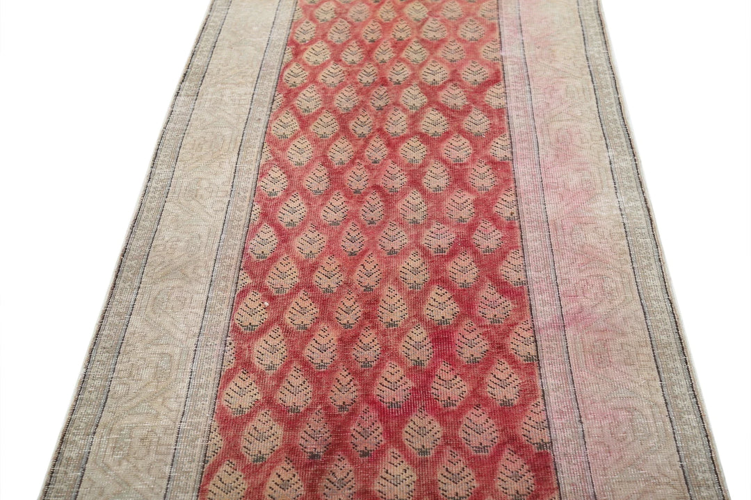Persian Tabriz Rug 3' 2" x 13' 0" Hand-Knotted | No. AT19604