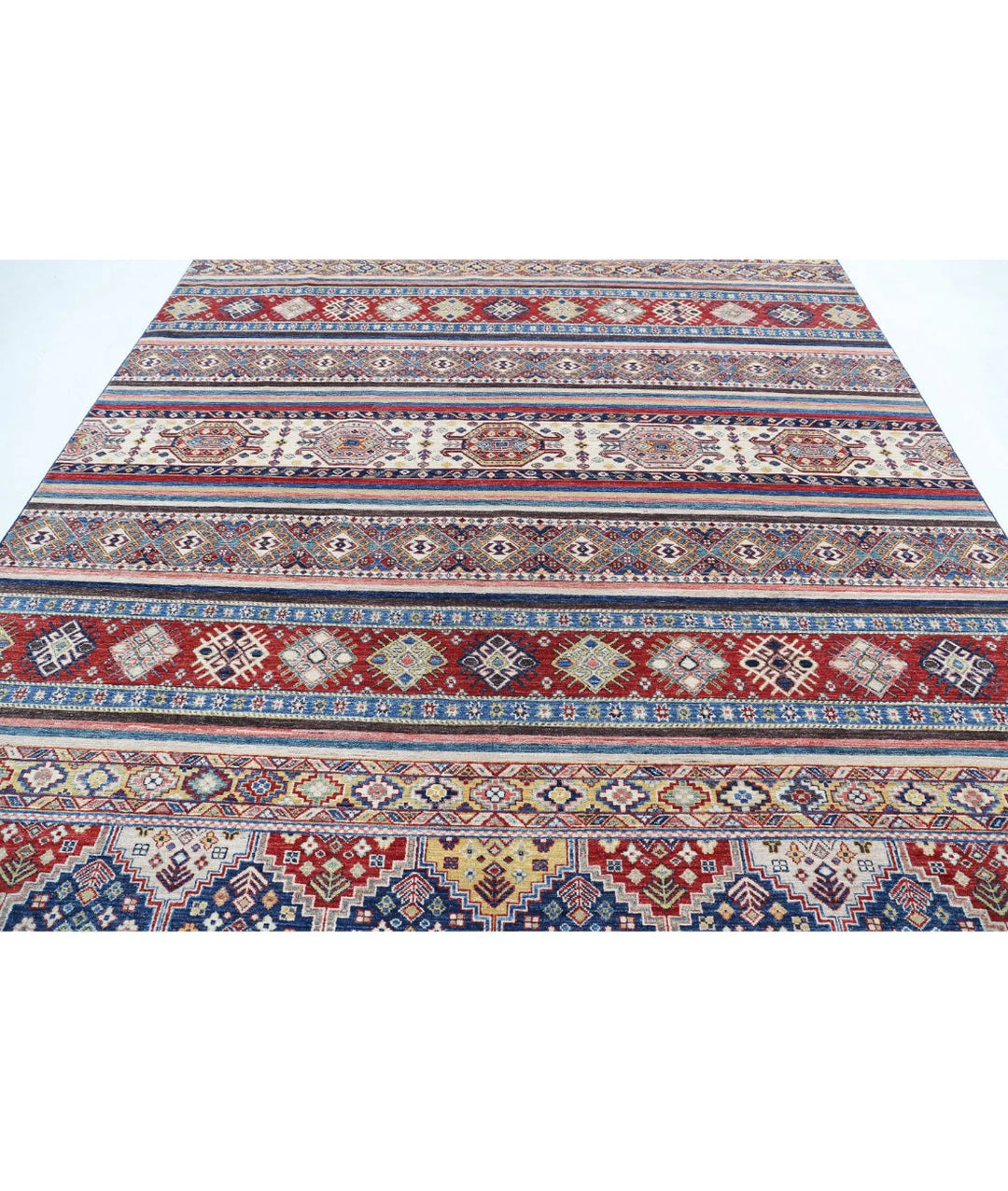 Afghan Khurjeen Rug 8' 8" x 11' 8" Hand-Knotted | No. AT19646