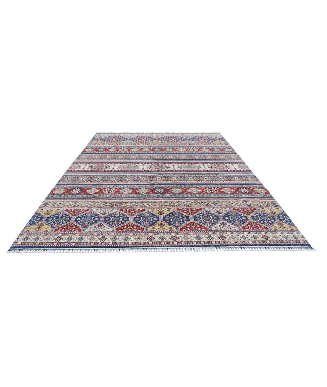Afghan Khurjeen Rug 8' 8" x 11' 8" Hand-Knotted | No. AT19646