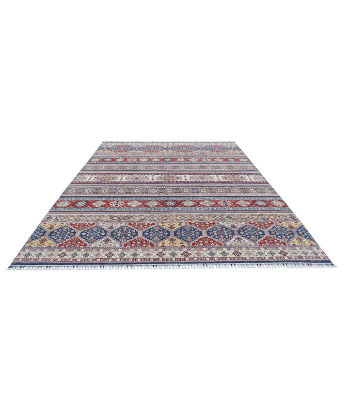 Afghan Khurjeen Rug 8' 8" x 11' 8" Hand-Knotted | No. AT19646