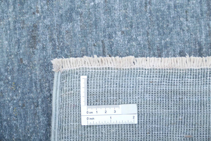 Grey Afghan Overdye Rug 2' 8" x 7' 7" Hand-Knotted | No. AT19669