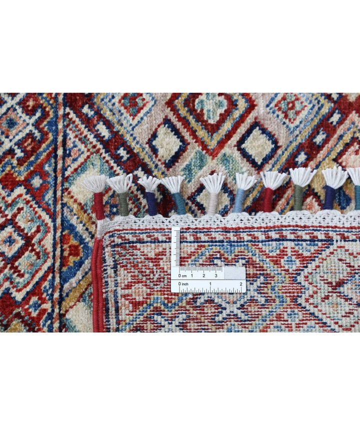Afghan Khurjeen Rug 7' 9" x 9' 8" Hand-Knotted | No. AT19703