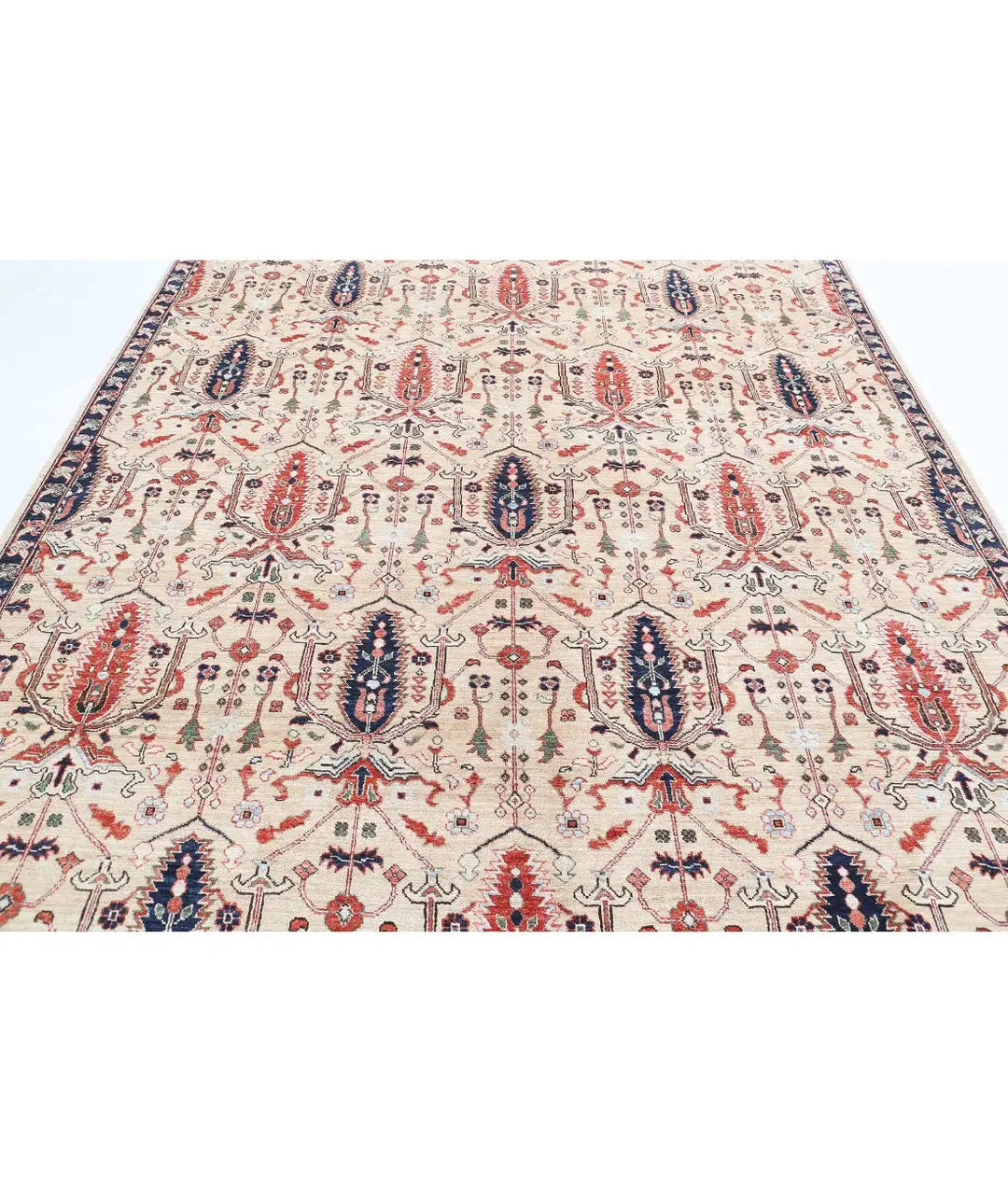 Afghan Bakshaish Rug 7' 10" x 9' 10" Hand-Knotted | No. AT19722
