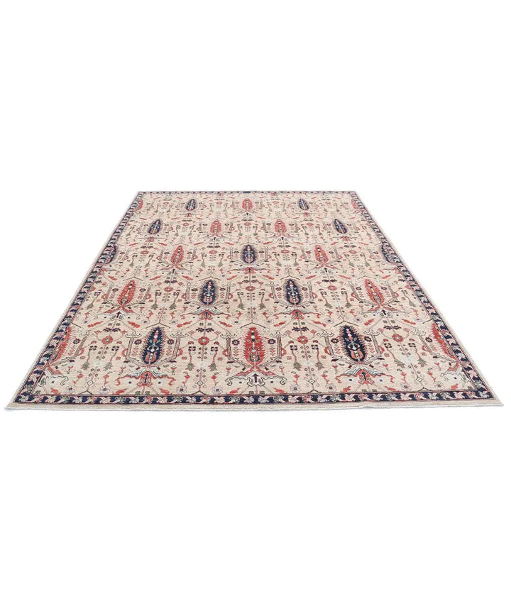 Afghan Bakshaish Rug 7' 10" x 9' 10" Hand-Knotted | No. AT19722
