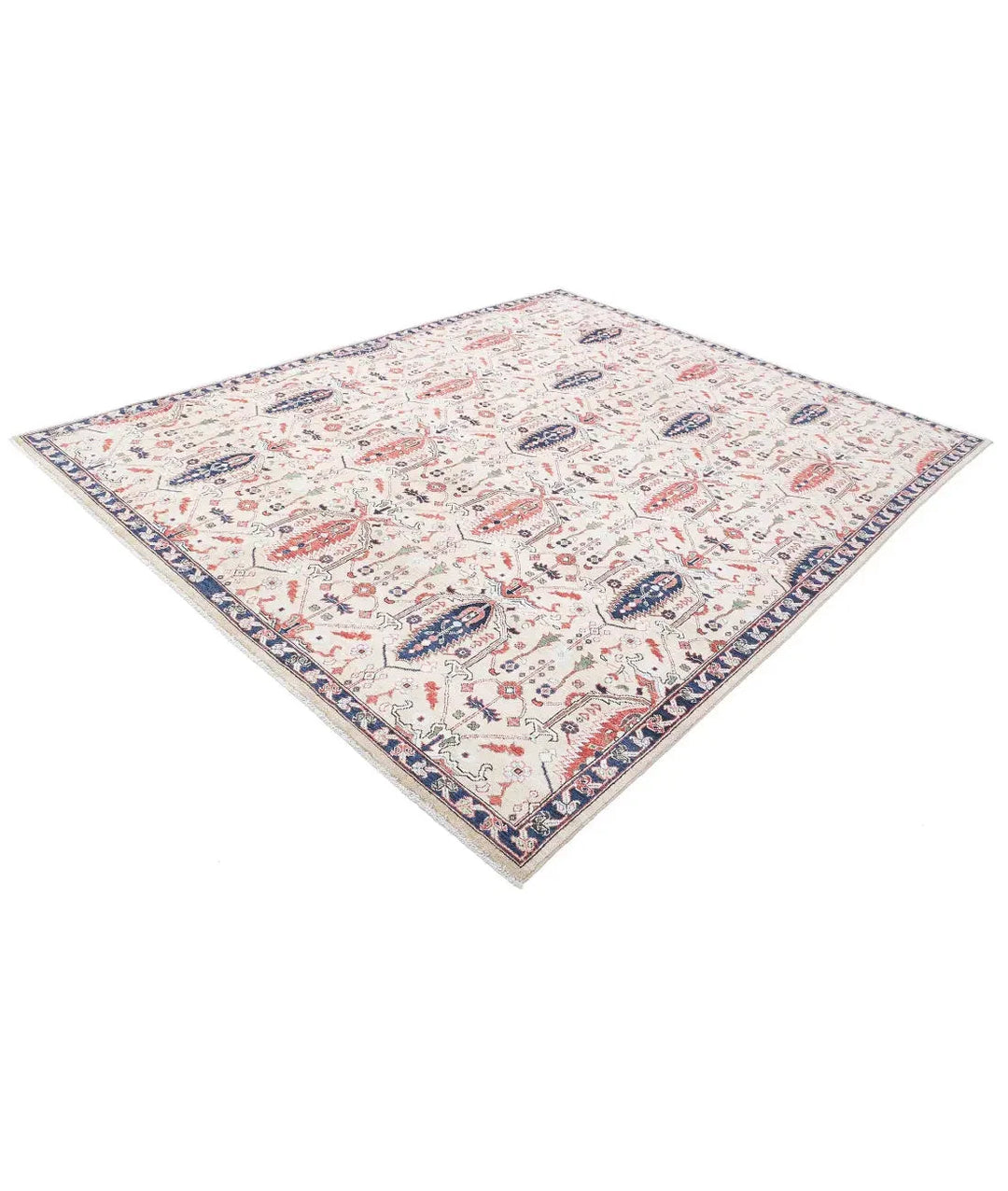 Afghan Bakshaish Rug 7' 10" x 9' 10" Hand-Knotted | No. AT19722
