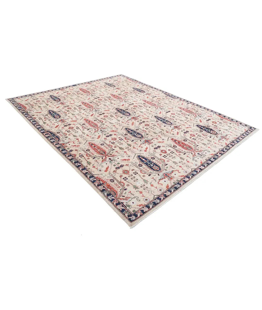 Afghan Bakshaish Rug 7' 10" x 9' 10" Hand-Knotted | No. AT19722
