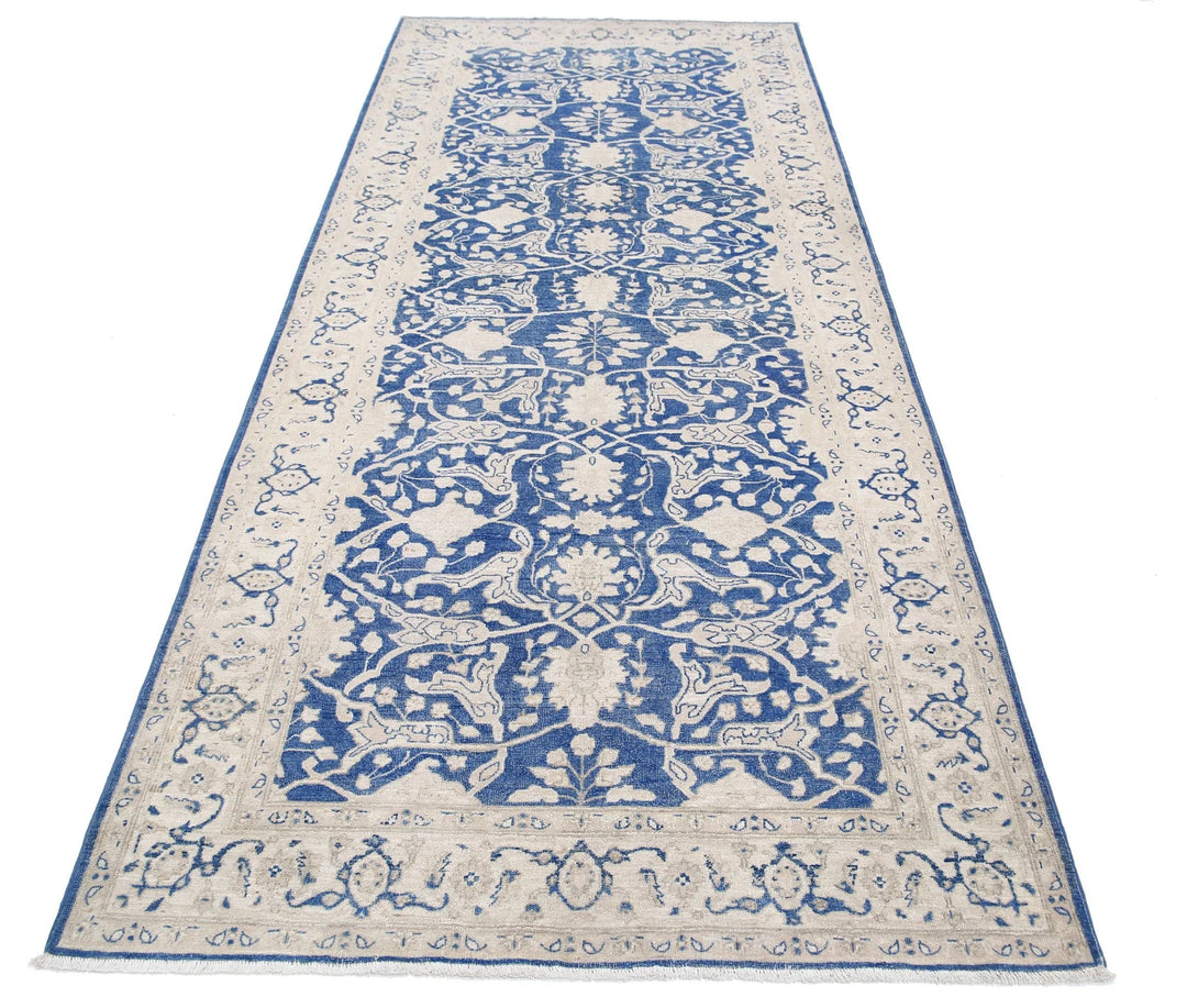 Afghan Serenity Rug 4' 3" x 9' 11" Hand-Knotted | No. AT19734