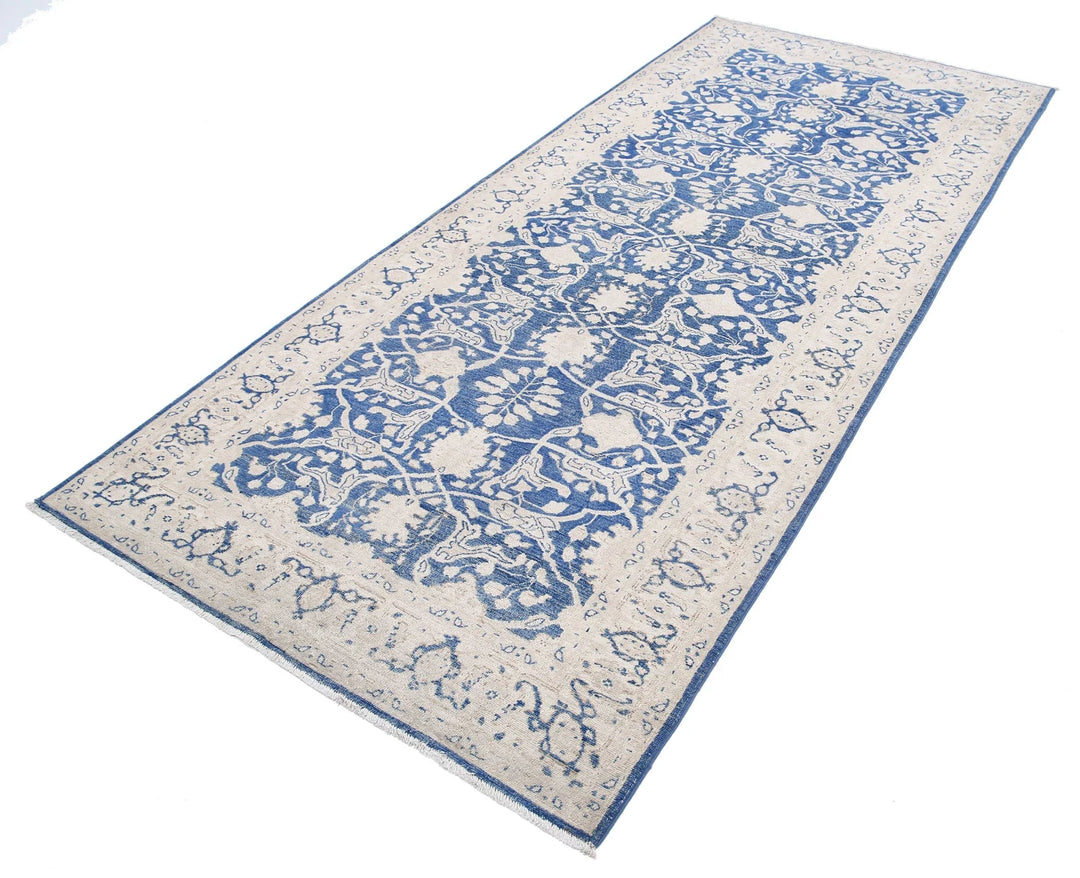 Afghan Serenity Rug 4' 3" x 9' 11" Hand-Knotted | No. AT19734