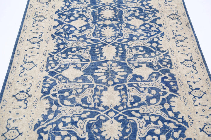 Afghan Serenity Rug 4' 3" x 9' 11" Hand-Knotted | No. AT19734