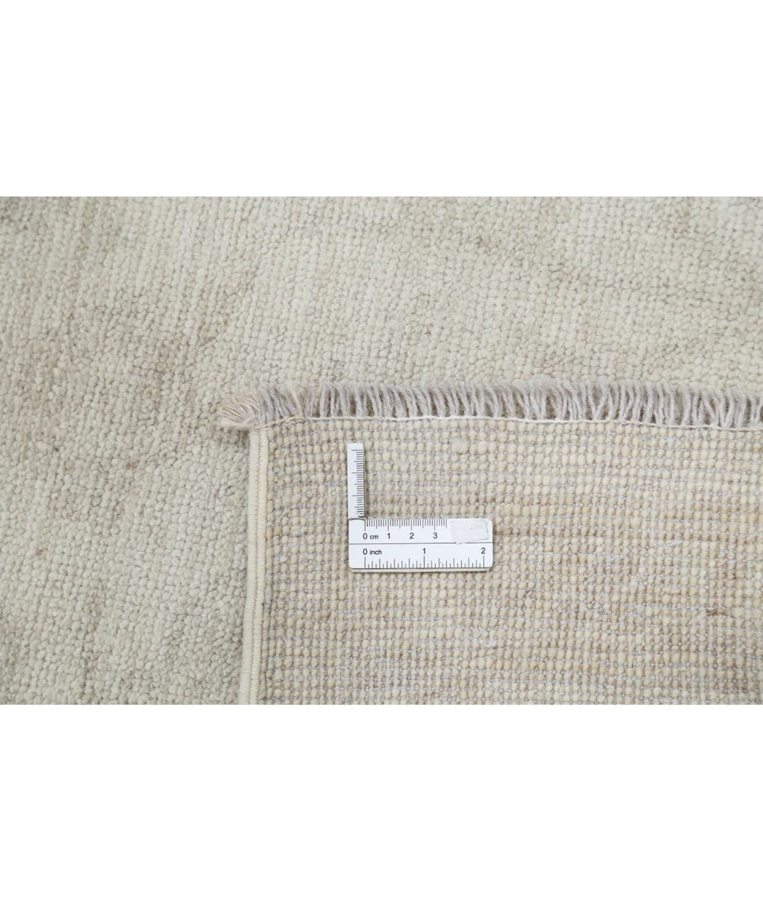 Ivory Afghan Oushak Rug 8' 9" x 11' 8" Hand-Knotted | No. AT19840