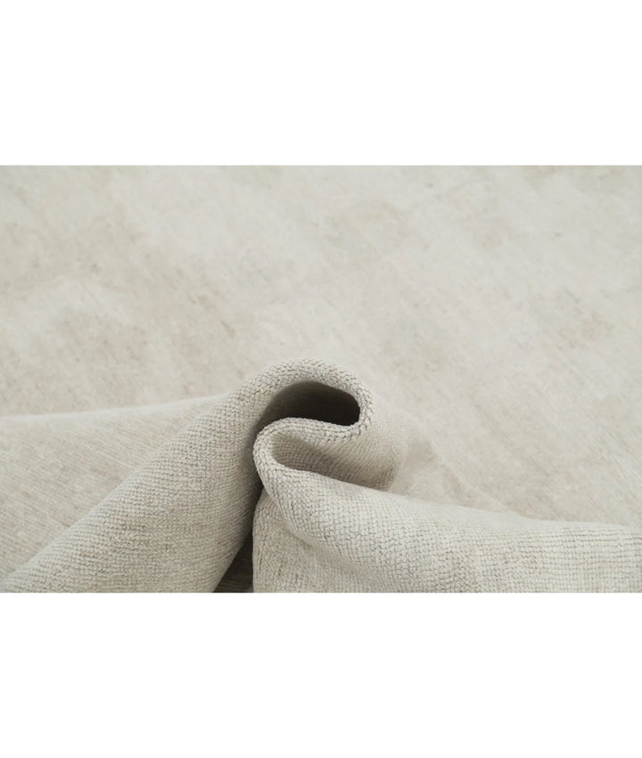 Ivory Afghan Oushak Rug 8' 9" x 11' 8" Hand-Knotted | No. AT19840