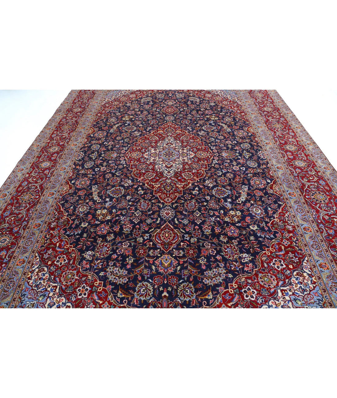 Persian Kashan Rug 9' 6" x 13' 3" Hand-Knotted | No. AT19852