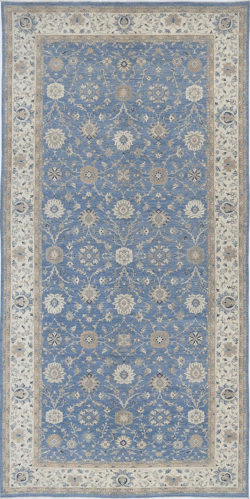 Afghan Ziegler Rug 9' 11" x 20' 8" Hand-Knotted | No. AT20033