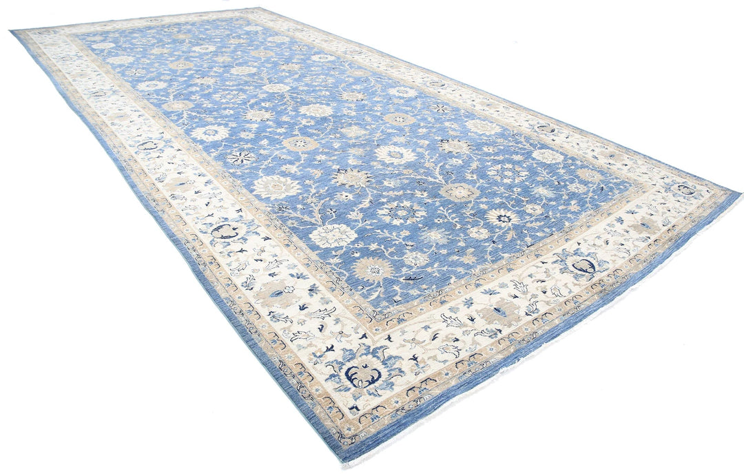 Afghan Ziegler Rug 9' 11" x 20' 8" Hand-Knotted | No. AT20033
