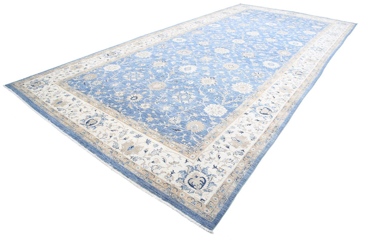 Afghan Ziegler Rug 9' 11" x 20' 8" Hand-Knotted | No. AT20033