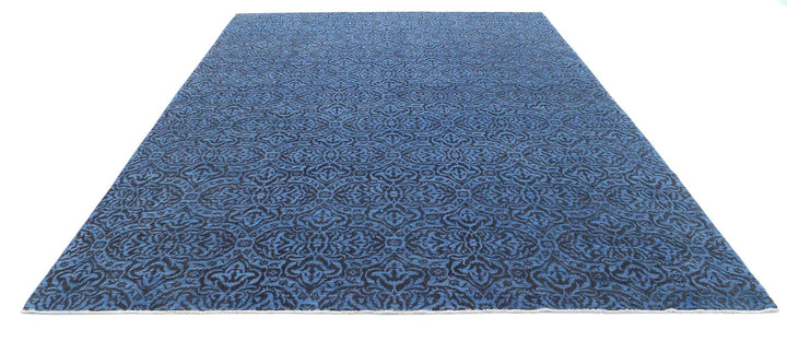 Afghan Overdye Rug 8' 10" x 11' 9" Hand-Knotted | No. AT20129