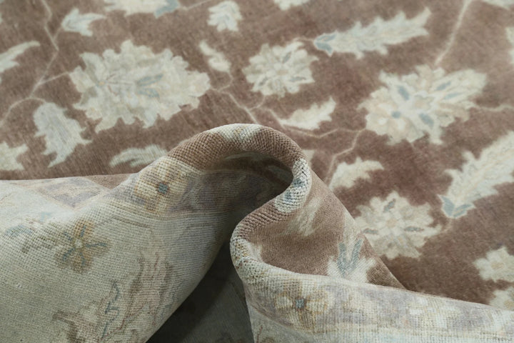Indian Ziegler Rug 8' 10" x 11' 9" Hand-Knotted | No. AT20203
