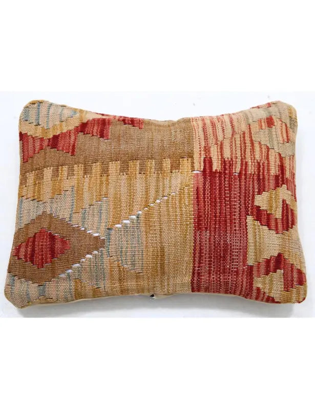 Afghan Tribal Pillow 1' 0" x 1' 5" Hand-Woven | No. AT20283