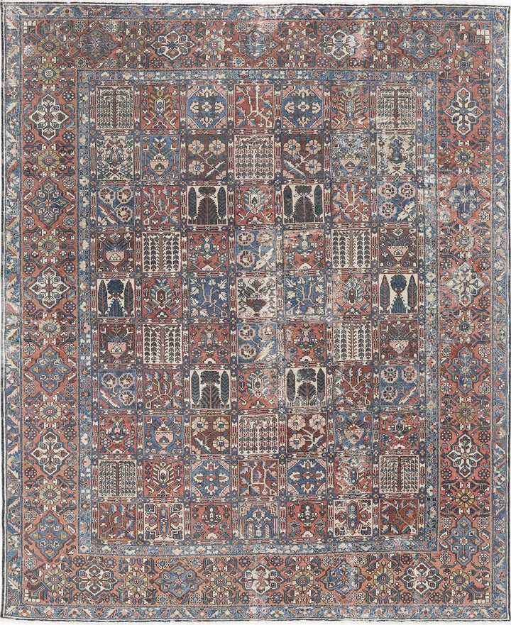 Persian Bakhtiari Rug 10' 7" x 13' 1" Hand-Knotted | No. AT20348