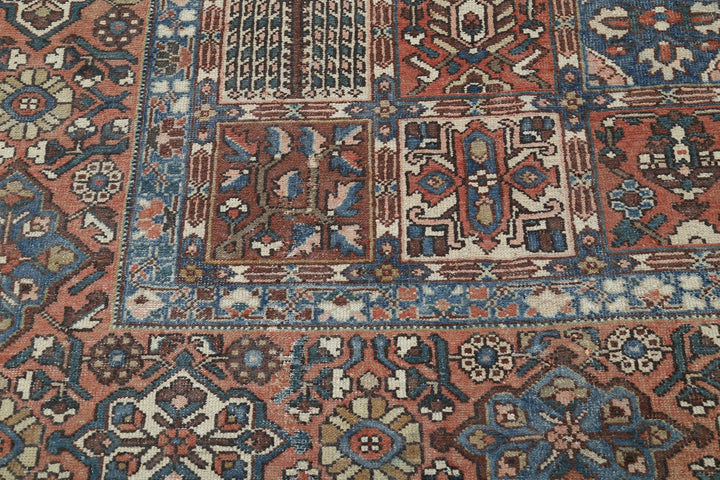 Persian Bakhtiari Rug 10' 7" x 13' 1" Hand-Knotted | No. AT20348