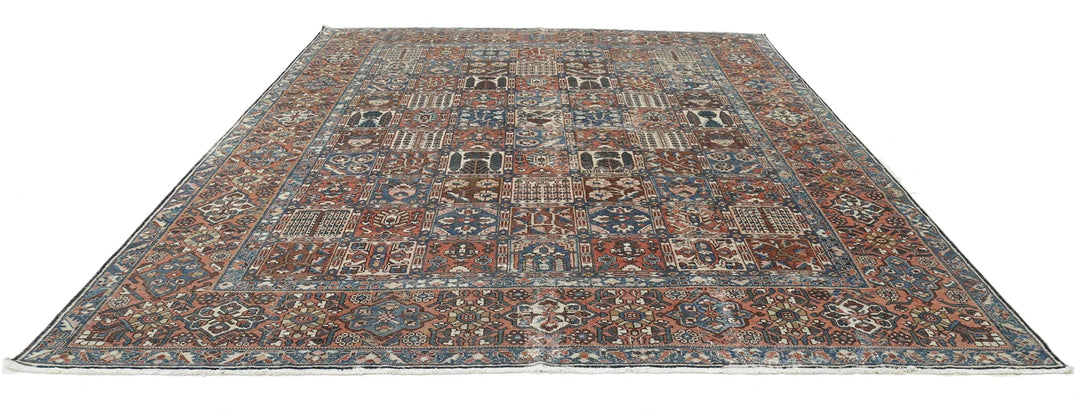 Persian Bakhtiari Rug 10' 7" x 13' 1" Hand-Knotted | No. AT20348