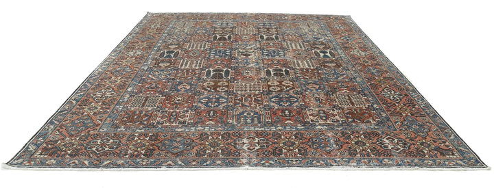 Persian Bakhtiari Rug 10' 7" x 13' 1" Hand-Knotted | No. AT20348
